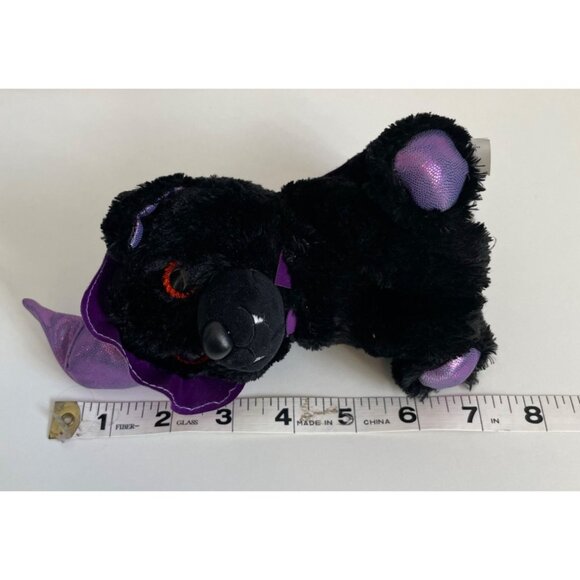 Poopchis Friends Trixee Halloween Black Cat Witch Hat Purple 7" Plush Stuffed An - Picture 9 of 9